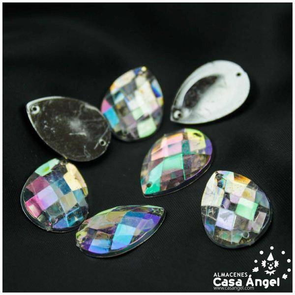 PIEDRAS DE COSTURA LÁGRIMA IRIDISCENTE