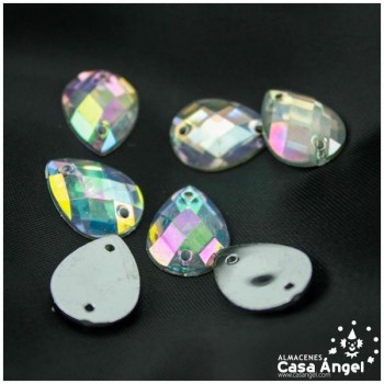 PIEDRAS DE COSTURA LÁGRIMA IRIDISCENTE