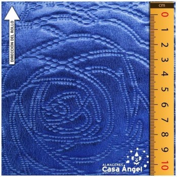 LYCRA TERMOESTAMPADA EN RELIEVE AZUL SERIE SPOCK 150cm