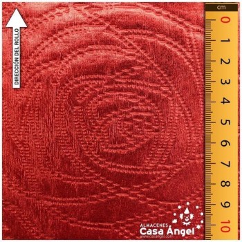 LYCRA TERMOESTAMPADA EN RELIEVE ROJO SERIE SPOCK 150cm