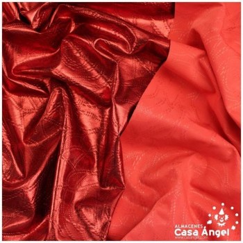 LYCRA TERMOESTAMPADA EN RELIEVE ROJO SERIE SPOCK 150cm