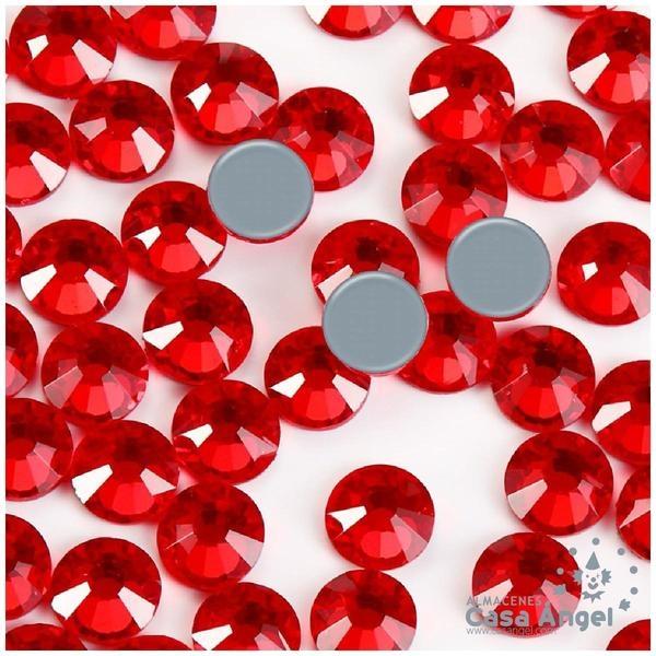 PIEDRA CRISTAL STRASS TERMOADHESIVO ROJO 5mm