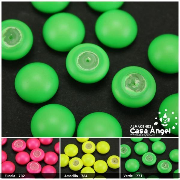 MEDIAS PERLAS DE SWAROVSKI COLORES NEÓN 10mm BOLSA DE 20uds