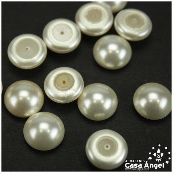 MEDIAS PERLAS DE SWAROVSKI NATURAL 10mm BOLSA DE 20uds