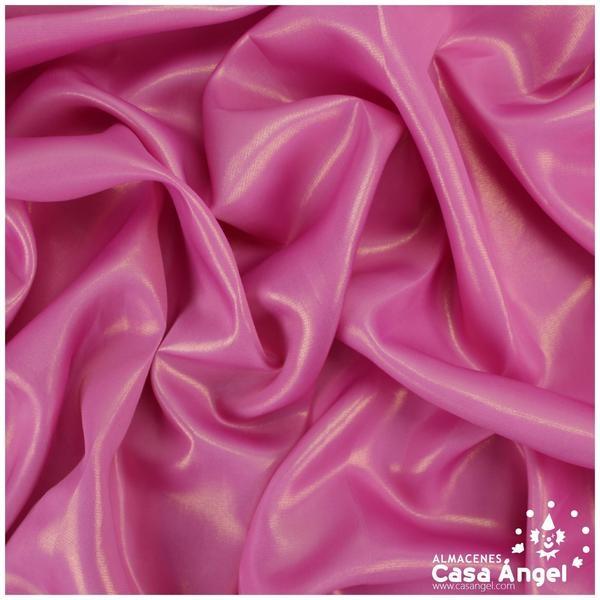 SEDA ORGANZA ROSA METALIZADA SERIE AGUAS 150cm