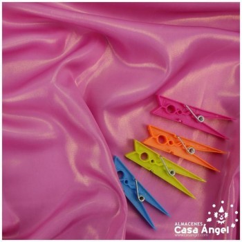 SEDA ORGANZA ROSA METALIZADA SERIE AGUAS 150cm