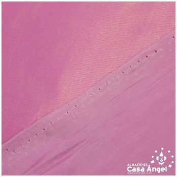 SEDA ORGANZA ROSA METALIZADA SERIE AGUAS 150cm