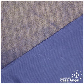 SEDA ORGANZA AZUL METALIZADA SERIE AGUAS 150cm