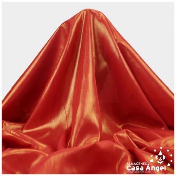 SEDA ORGANZA ROJA METALIZADA SERIE AGUAS 150cm