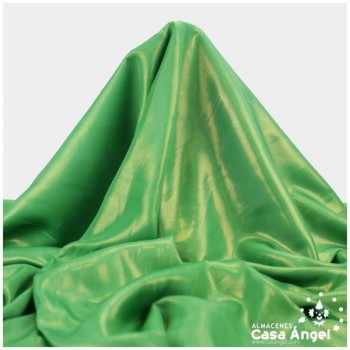 SEDA ORGANZA VERDE METALIZADA SERIE AGUAS 150cm