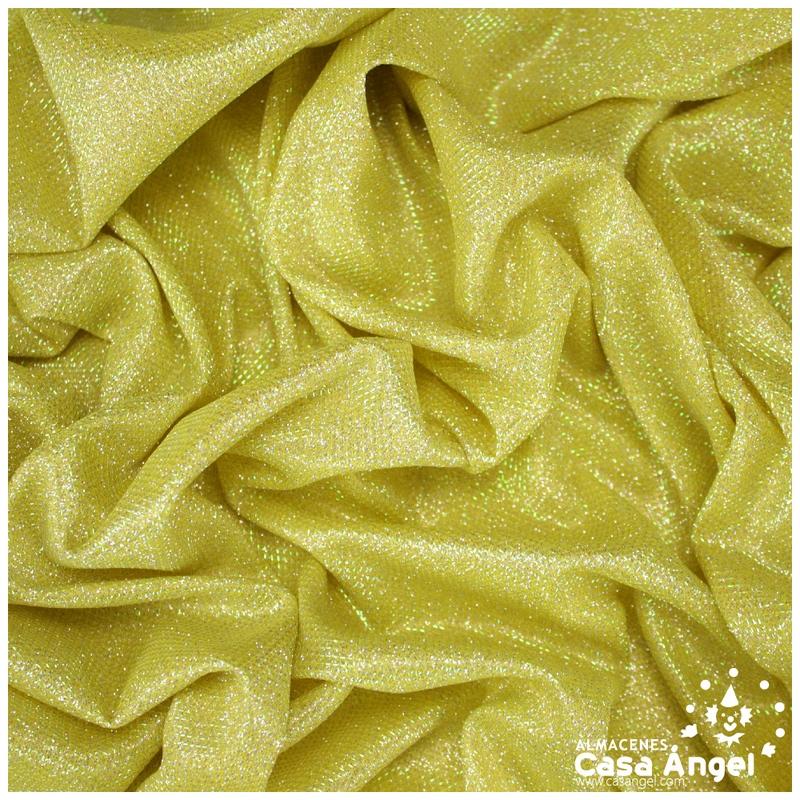 PUNTO LAMÉ AMARILLO Y ORO CON GLITTER SERIE GARBO 140cm