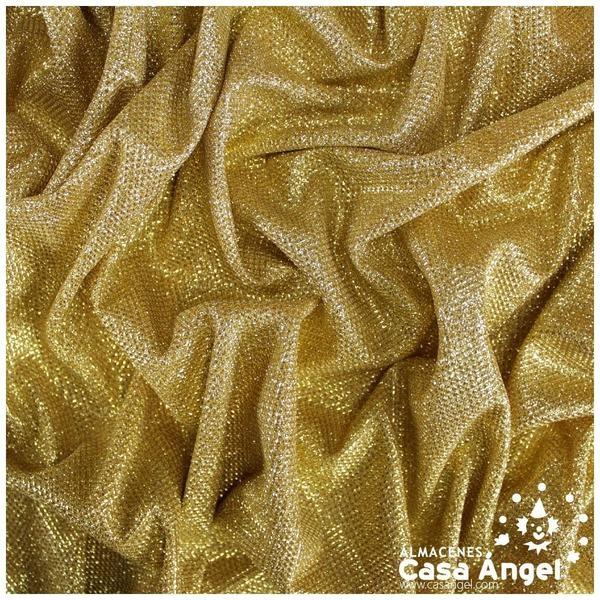 PUNTO LAMÉ DORADO CON GLITTER SERIE GARBO 140cm