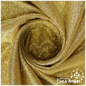 PUNTO LAMÉ DORADO CON GLITTER SERIE GARBO 140cm