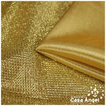 PUNTO LAMÉ DORADO CON GLITTER SERIE GARBO 140cm