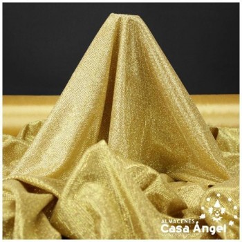 PUNTO LAMÉ DORADO CON GLITTER SERIE GARBO 140cm