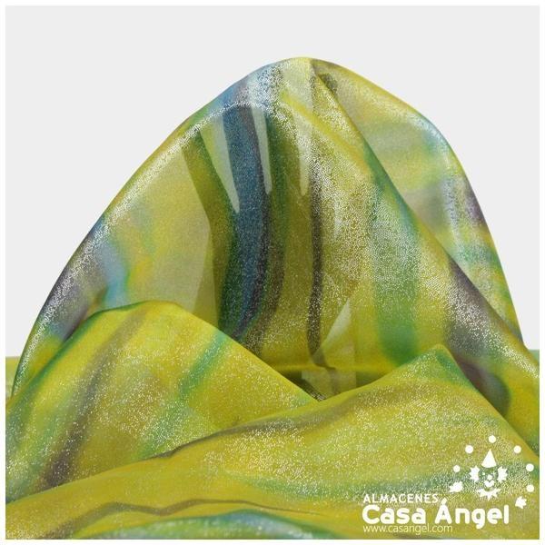 ORGANZA SUGAR VERDE CON PUNTITOS 150cm