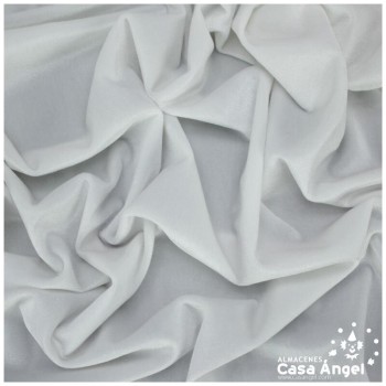 TERCIOPELO DE LYCRA BLANCO SERIE LUCCA 150cm