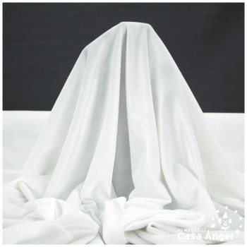 TERCIOPELO DE LYCRA BLANCO SERIE LUCCA 150cm