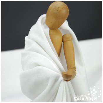 TERCIOPELO DE LYCRA BLANCO SERIE LUCCA 150cm
