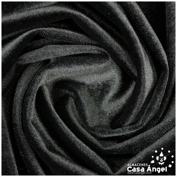 TERCIOPELO DE LYCRA NEGRO SERIE LUCCA 150cm
