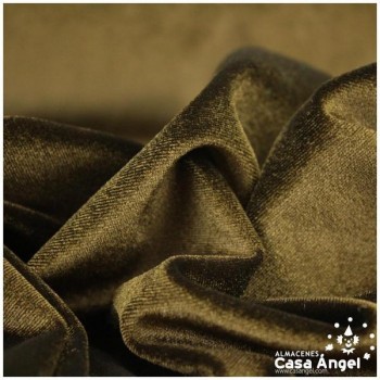TERCIOPELO DE LYCRA MARRÓN SERIE LUCCA 150cm