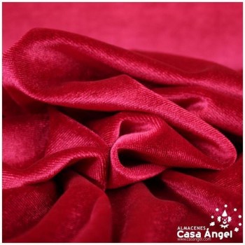 TERCIOPELO DE LYCRA ROJO SERIE LUCCA 150cm