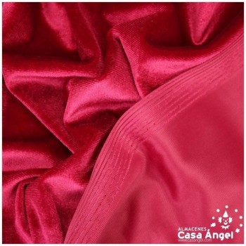 TERCIOPELO DE LYCRA ROJO SERIE LUCCA 150cm