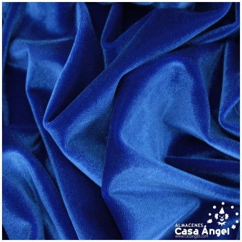 TERCIOPELO DE LYCRA AZUL SERIE LUCCA 150cm
