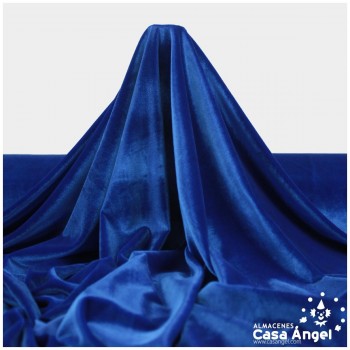 TERCIOPELO DE LYCRA AZUL SERIE LUCCA 150cm