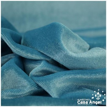 TERCIOPELO DE LYCRA TURQUESA SERIE LUCCA 150cm