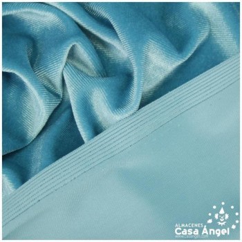 TERCIOPELO DE LYCRA TURQUESA SERIE LUCCA 150cm