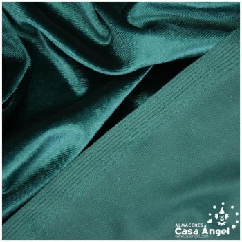 TERCIOPELO DE LYCRA VERDE BOTELLA SERIE LUCCA 150cm