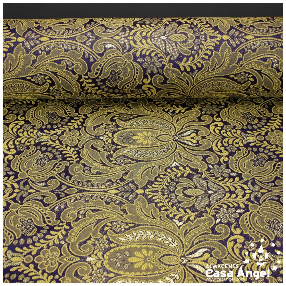 BROCADO MORADO DE DOBLE ANCHO CON FILIGRANAS SERIE TOPKAPI 280cm XX