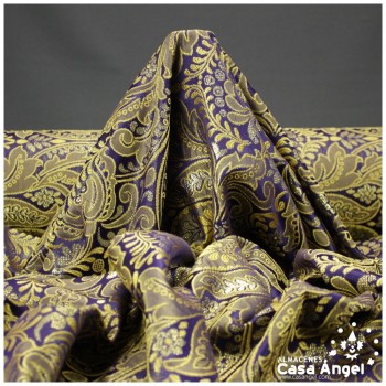 BROCADO MORADO DE DOBLE ANCHO CON FILIGRANAS SERIE TOPKAPI 280cm XX