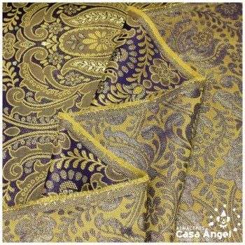 BROCADO MORADO DE DOBLE ANCHO CON FILIGRANAS SERIE TOPKAPI 280cm XX