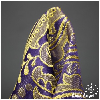 BROCADO MORADO DE DOBLE ANCHO CON FILIGRANAS SERIE TOPKAPI 280cm XX