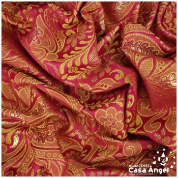 BROCADO FUCSIA DE DOBLE ANCHO CON FILIGRANAS SERIE TOPKAPI 280cm