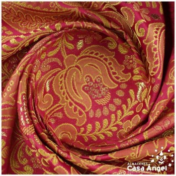 BROCADO FUCSIA DE DOBLE ANCHO CON FILIGRANAS SERIE TOPKAPI 280cm