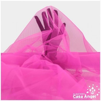 TUL INELÁSTICO FUCSIA 150cm