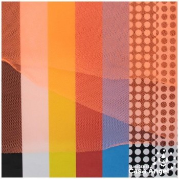 TUL INELÁSTICO NARANJA FLÚOR 150cm
