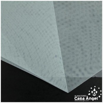 TUL INELÁSTICO PLATA 150cm