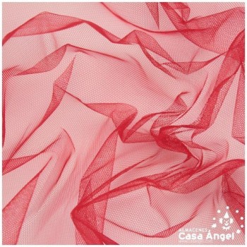 TUL INELÁSTICO ROJO 150cm