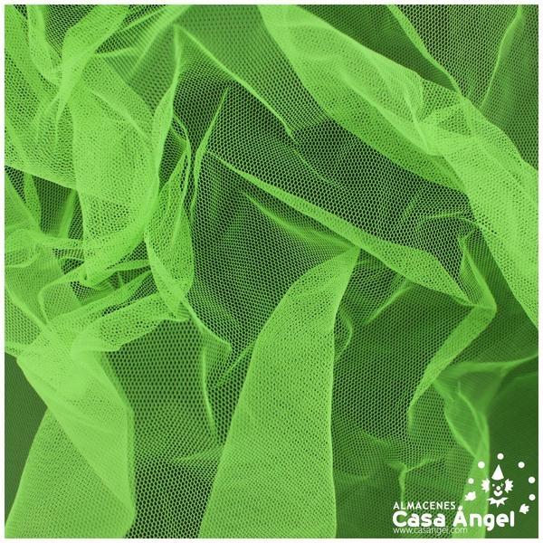 TUL INELÁSTICO VERDE FLÚOR 150cm