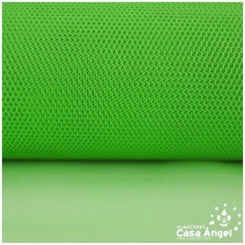TUL INELÁSTICO VERDE FLÚOR 150cm