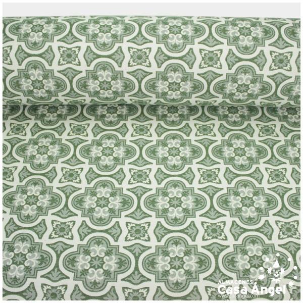 JACQUARD DE ALGODÓN PARA TAPICERÍA SERIE TURIA VERDE 280cm