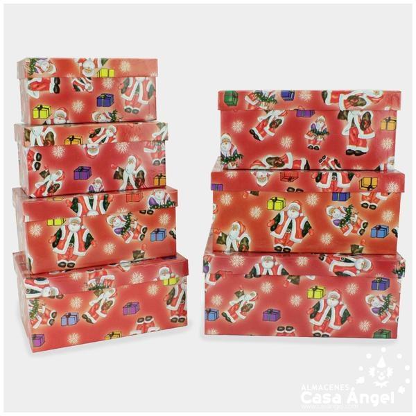 CAJAS DE REGALO PARA NAVIDAD ESTILO MATRUSHKA RECTANGULAR 26cm