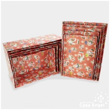 CAJAS DE REGALO PARA NAVIDAD ESTILO MATRUSHKA RECTANGULAR 39cm