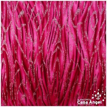 TERCIOPELO ESTAMPADO ANIMAL FUCSIA SERIE VERA 150cm