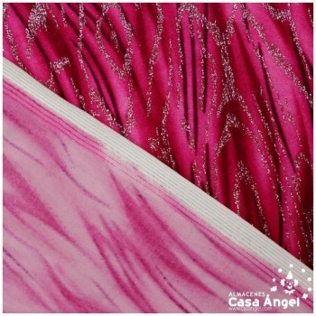 TERCIOPELO ESTAMPADO ANIMAL FUCSIA SERIE VERA 150cm
