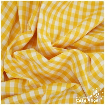 VICHY DE CUADROS AMARILLOS GRANDES 160cm